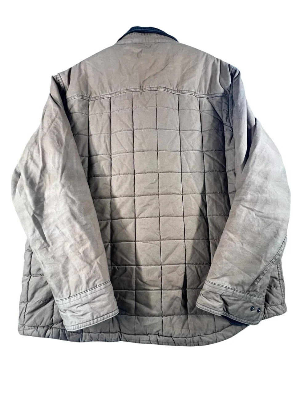 Coleman Quilted Barn Jacket XL Tan Corduroy Collar Workwear
